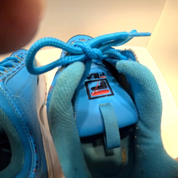 FILA WOMEN SIZE 8.5 ATHLETIC RUNNING SHOE BRIGHT BLUE - TURQUOISE COLOR - Picture 3 of 5